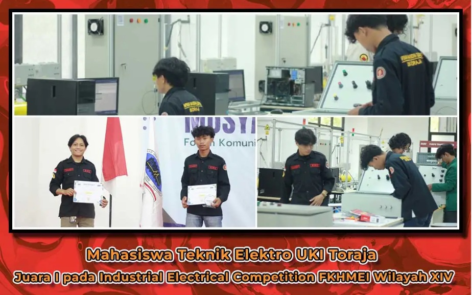 Mahasiswa Program Studi Teknik Elektro Fakultas Teknik Meraih Juara I Pada Ajang Industrial Electrical Competition (IEC)yang Diselenggarakan oleh Politeknik Industri Logam Morowali.